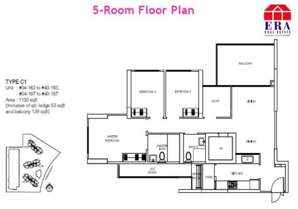 Floor Plans 5 Room Trivelis 40 Storey Dbss At Clementi